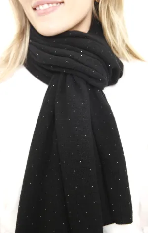 100% Cashmere Scarf with Allover Embellishments