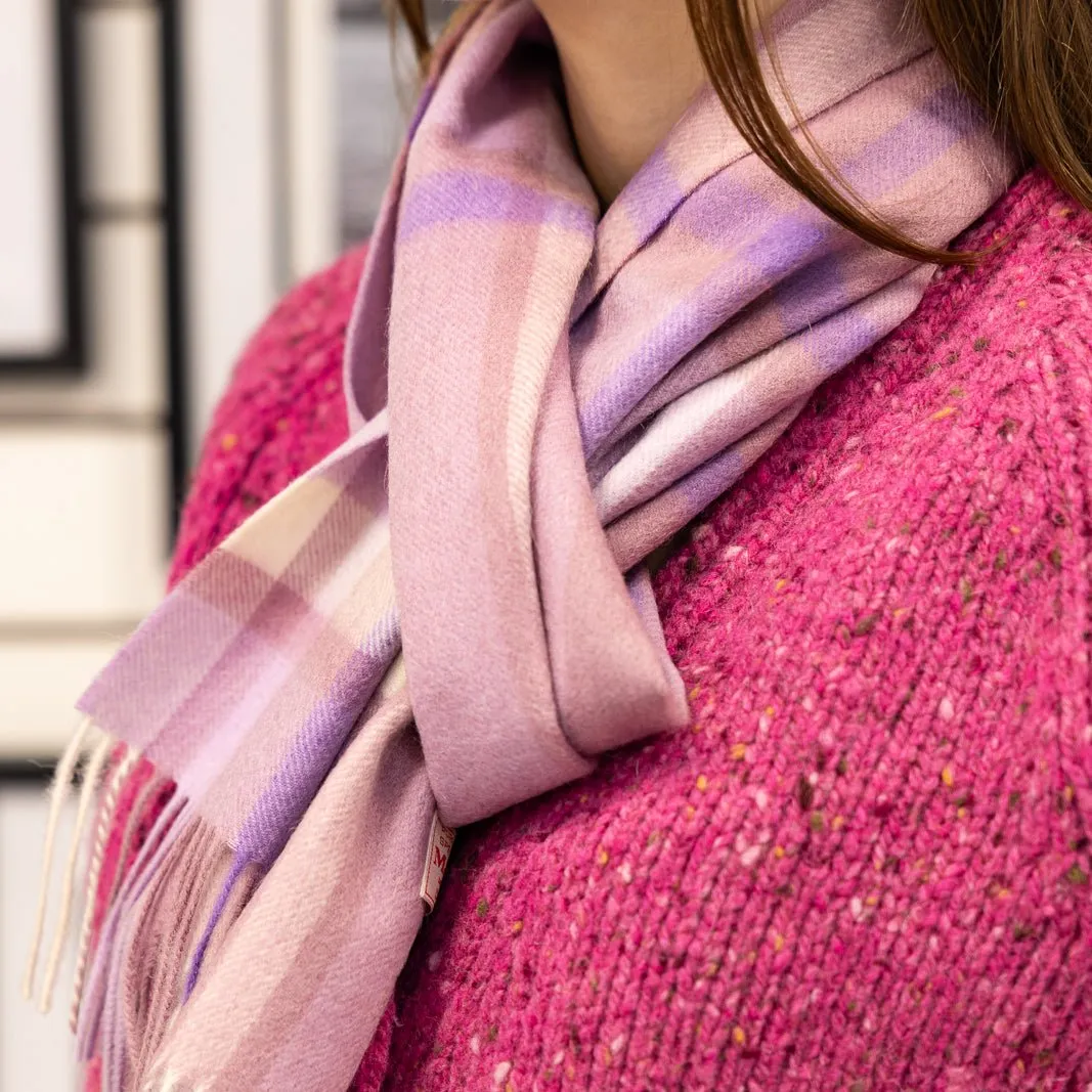 100% Lambswool Scarves - Wild Heather