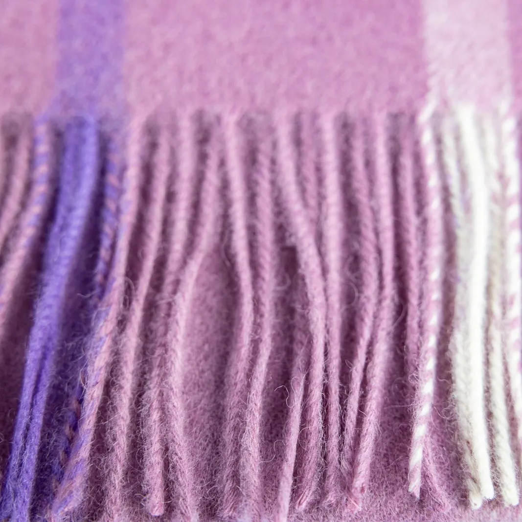 100% Lambswool Scarves - Wild Heather