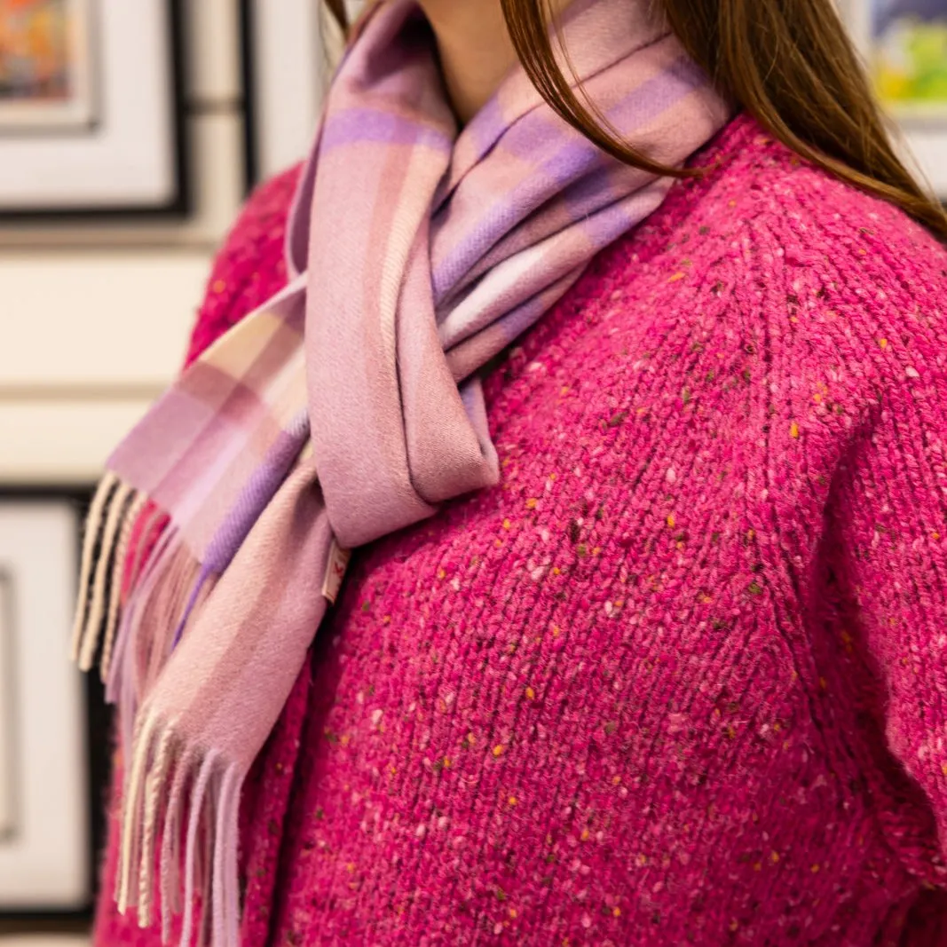 100% Lambswool Scarves - Wild Heather