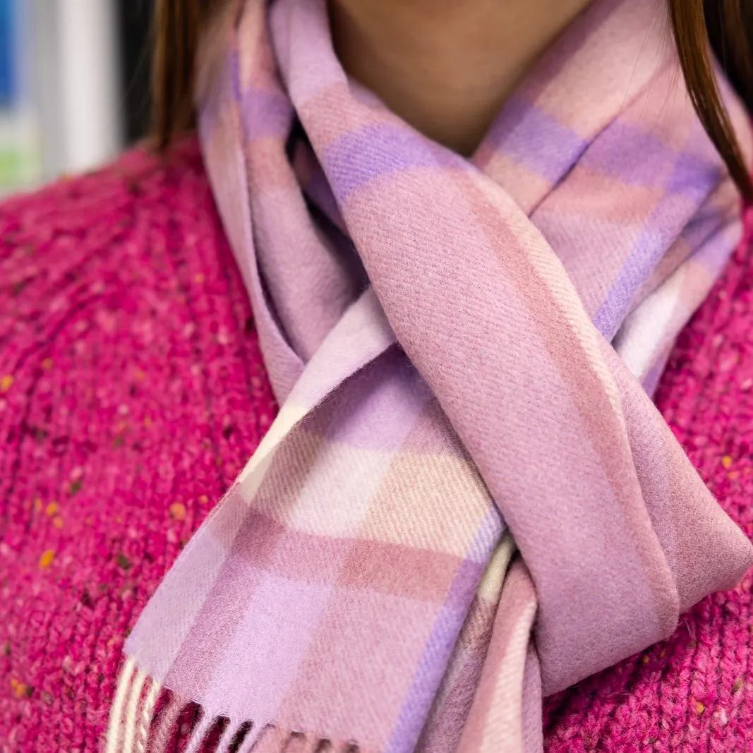 100% Lambswool Scarves - Wild Heather