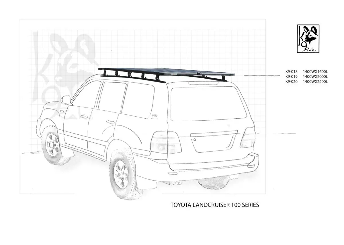 100 Series K9 Roof Racks Expedition Quality