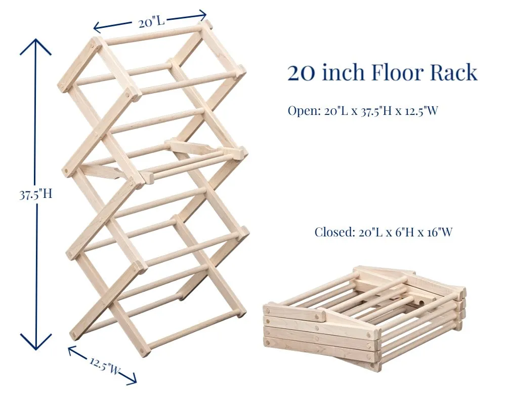 20 Inch Floor Standing Clothes Rack