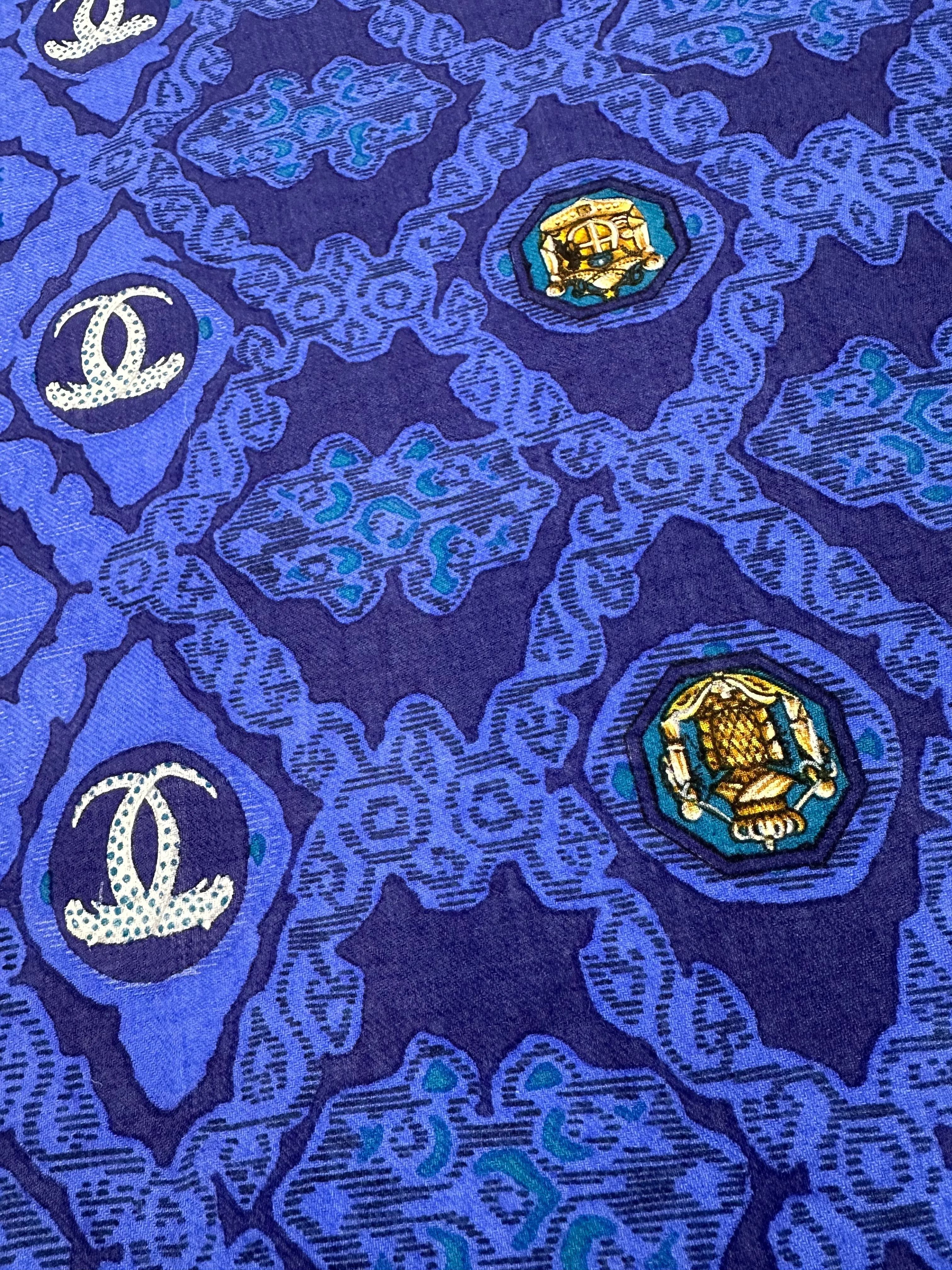 90s Cartier Orante Leopard Print Scarf