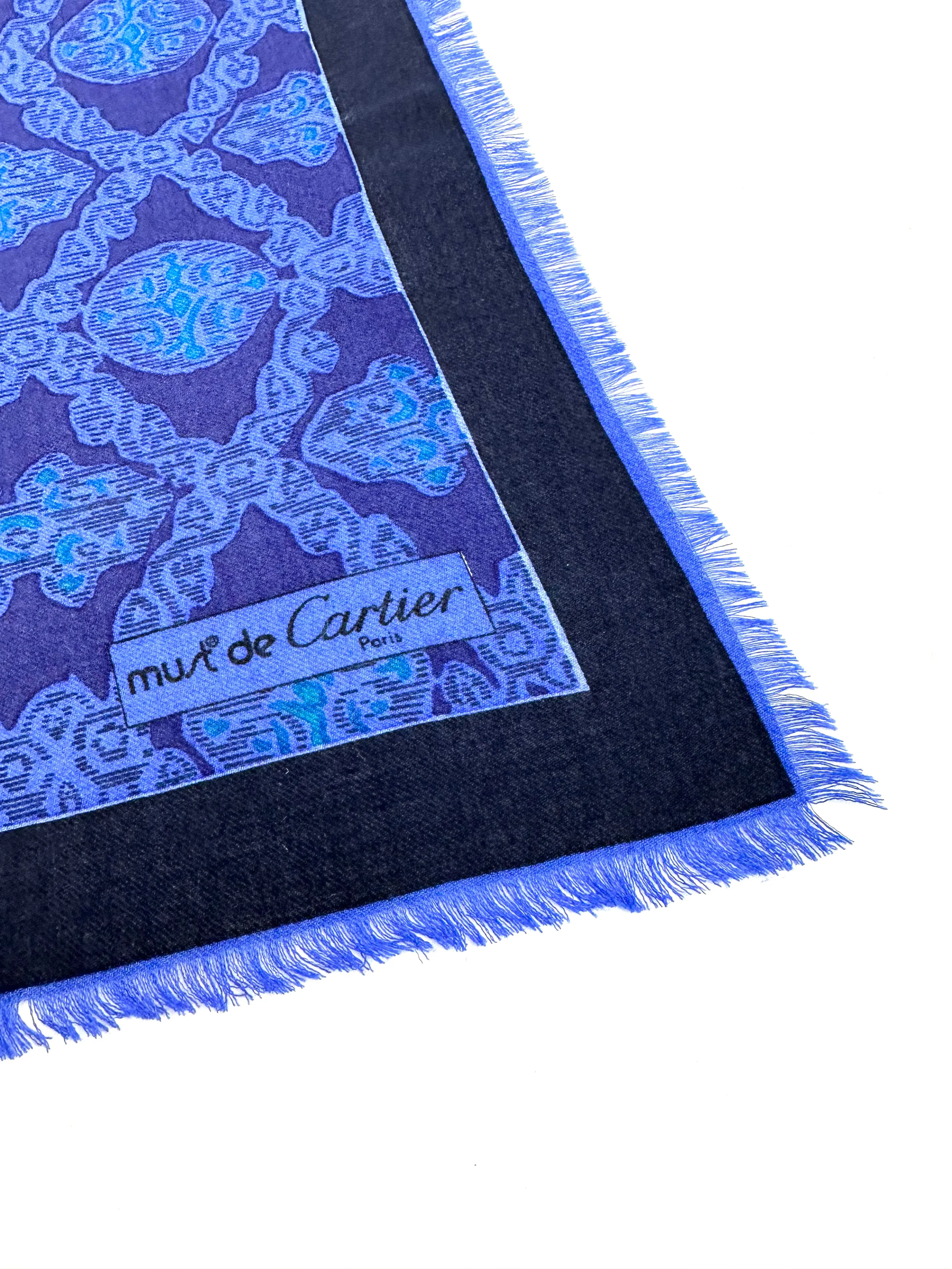 90s Cartier Orante Leopard Print Scarf