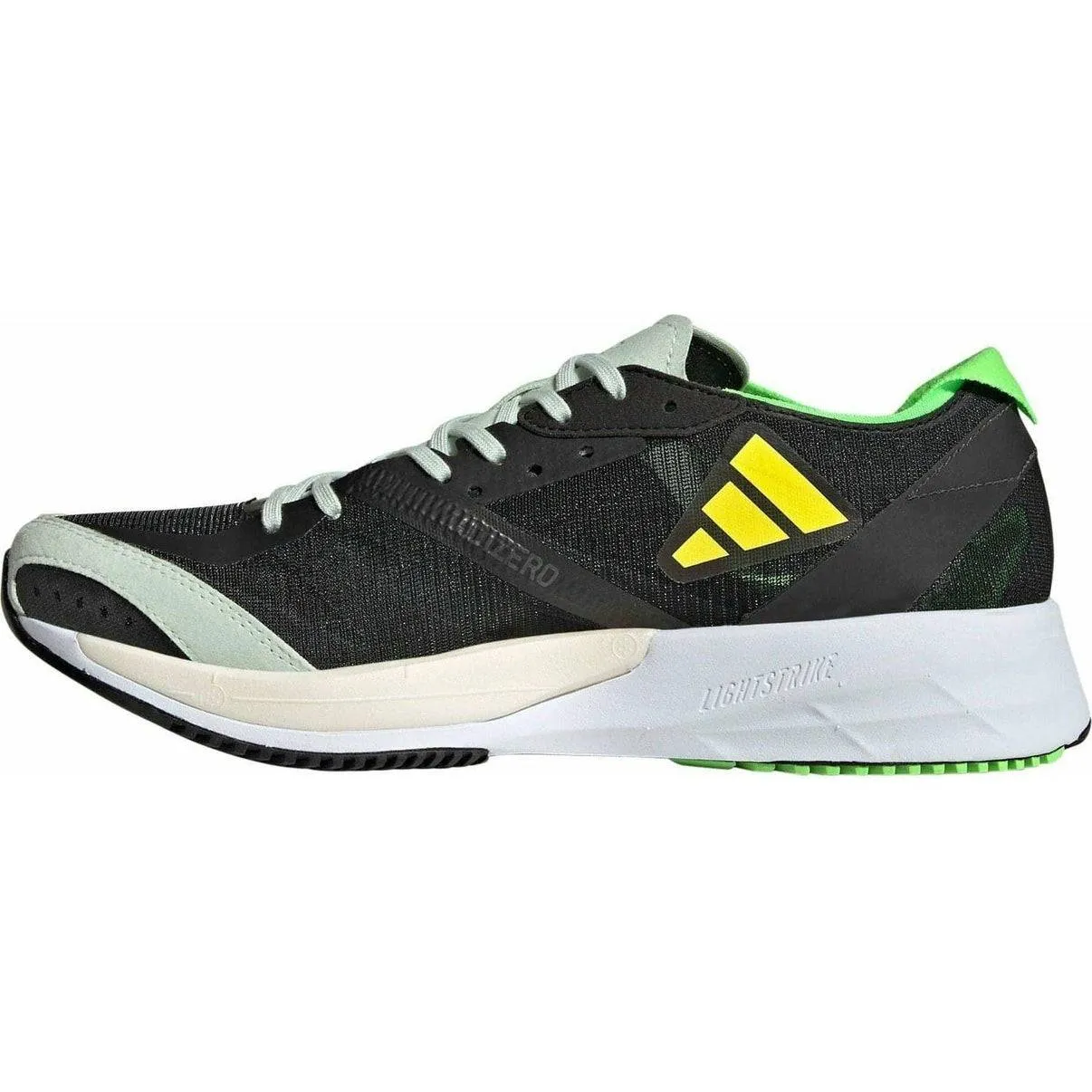 Adidas Adizero Adios 7 (Women's) -Black/Beam Yellow/Solar Green