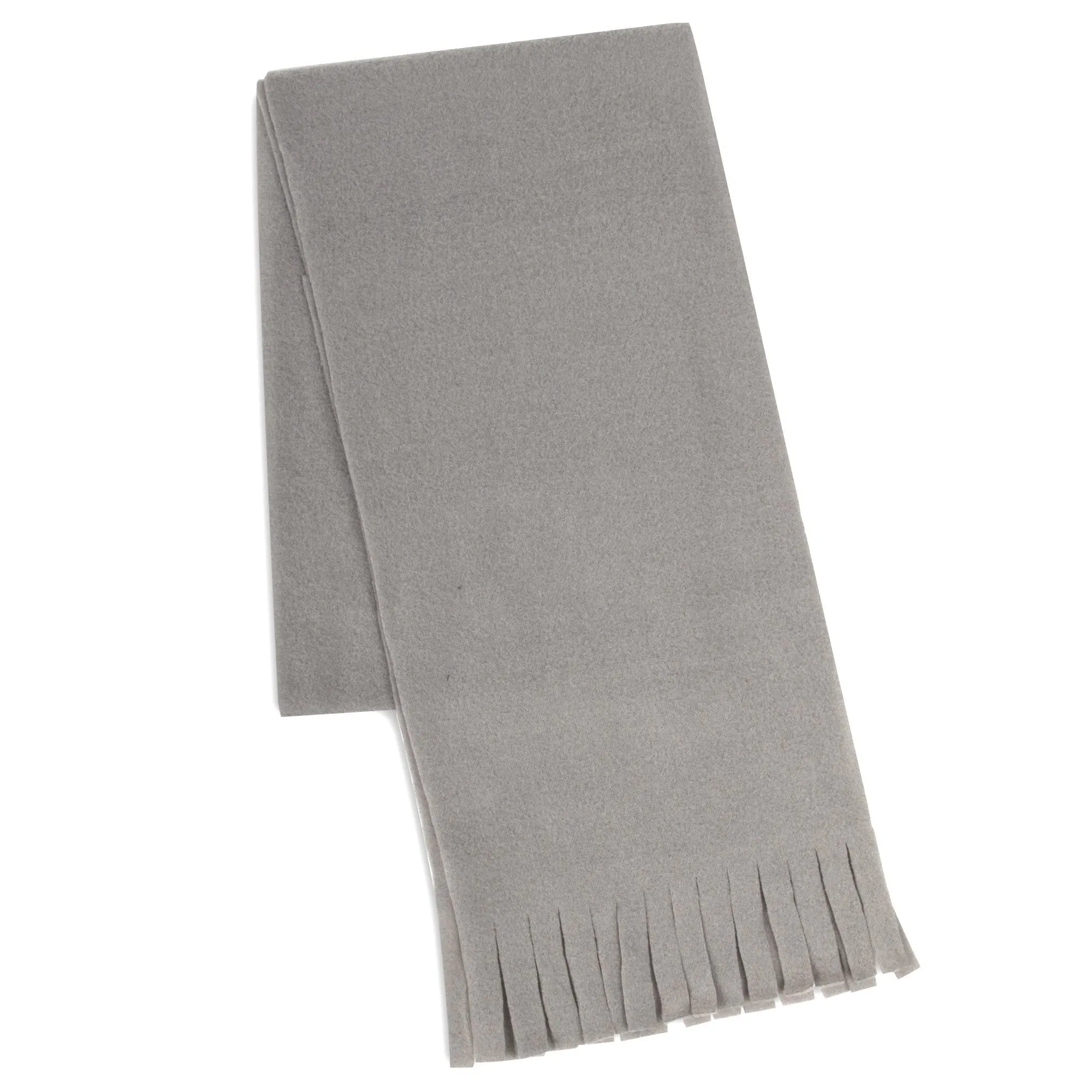 Adult Fleece Scarves 60" x 8" With Fringe - Assorted Wholesale