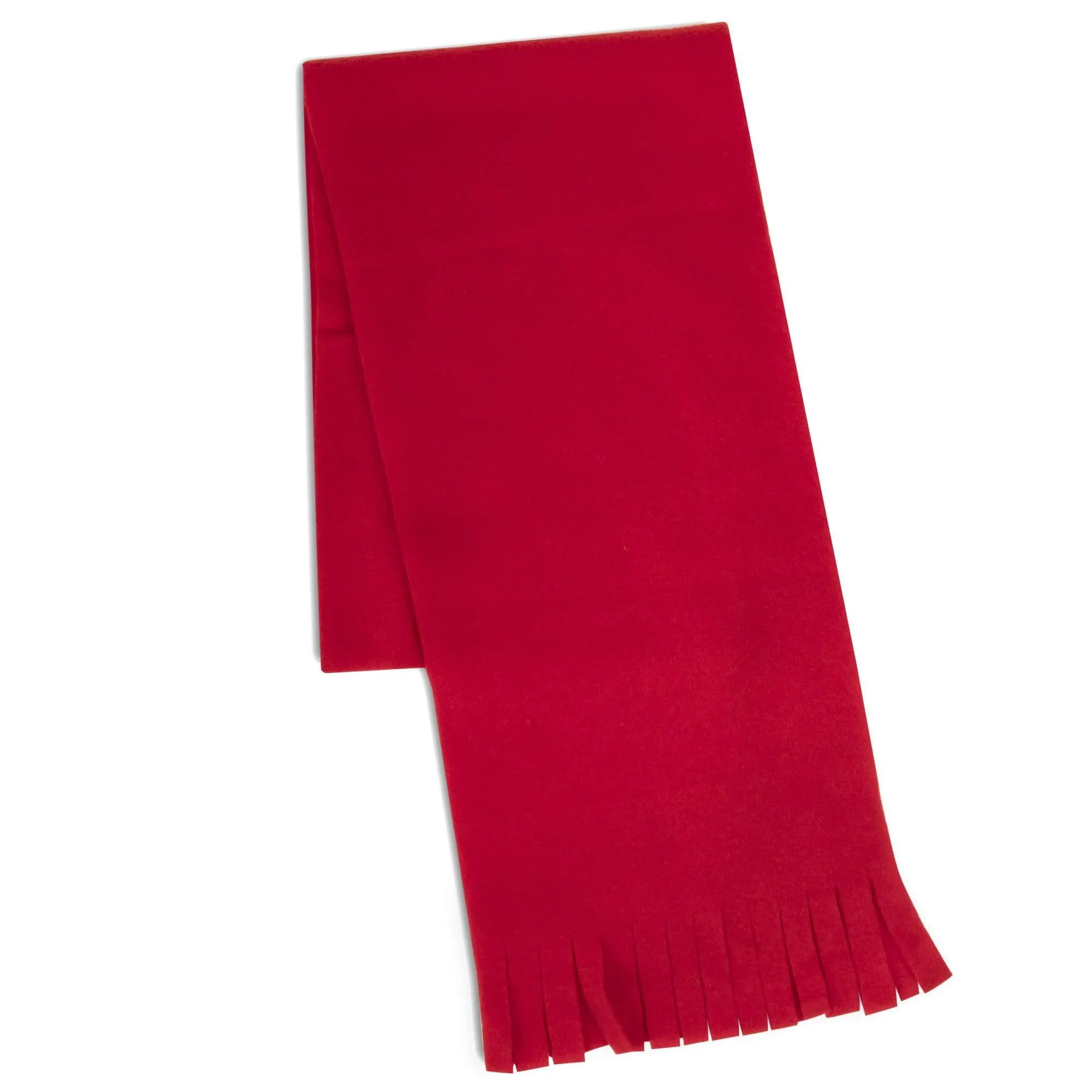 Adult Fleece Scarves 60" x 8" With Fringe - Assorted Wholesale