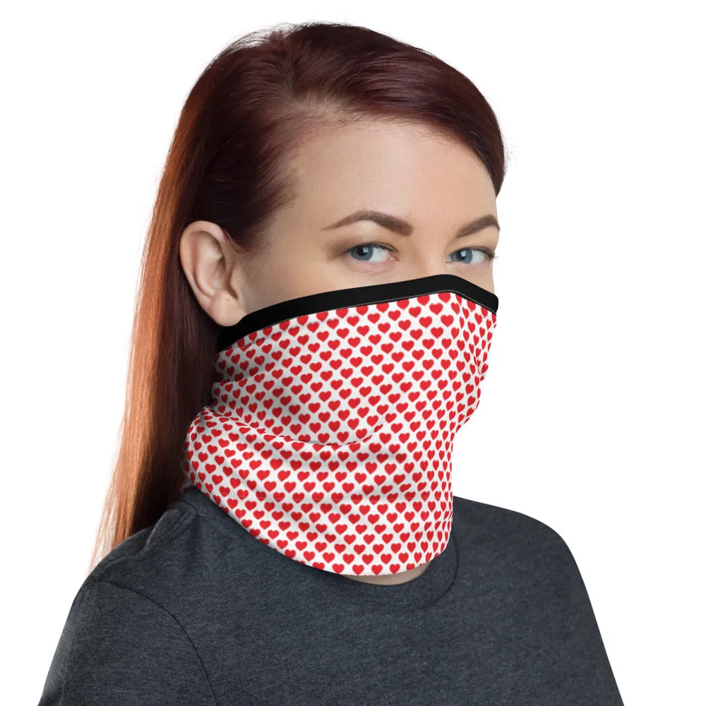 All Red Hearts - Neck Gaiter