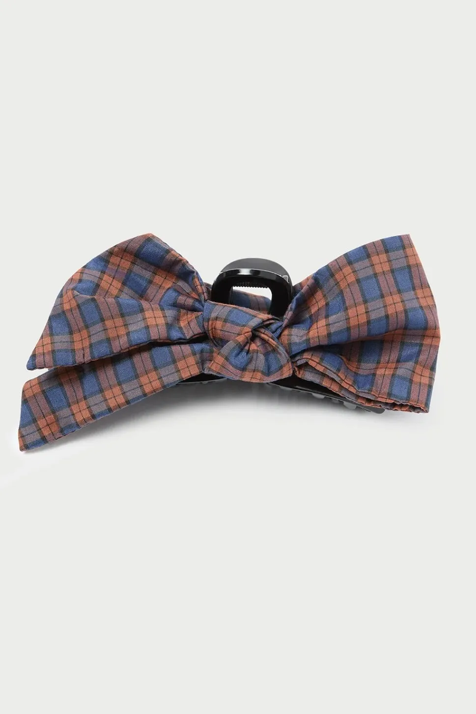 Anika Navy/Rust Bow Claw Clip
