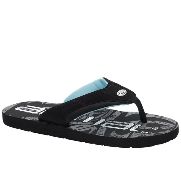 Animal Jekyl Logo Flip Flops - Black