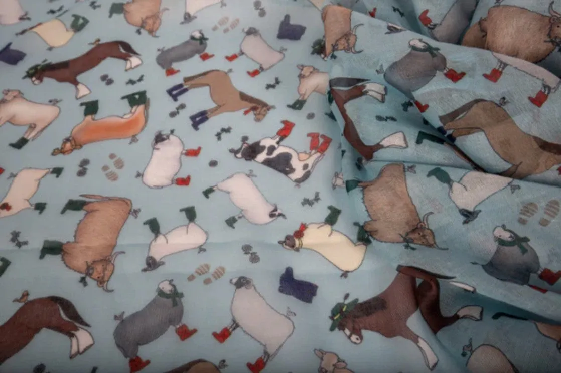 Art On Scarves - Sustainable Recycled Scarves In A Bottle