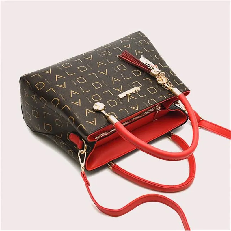 Artificial leather Women's Bags Luxury Shoulder Messenger Bag Crossbody For Women big capacity letter printing wild Ladies bags