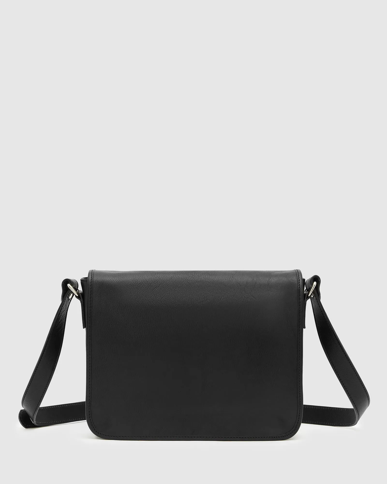 Aurelian Matt Black - 13" laptop leather messenger