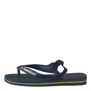 Baby Brasil Logo Ii Navy Blue/citrus Yellow