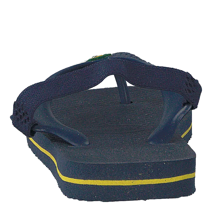 Baby Brasil Logo Ii Navy Blue/citrus Yellow