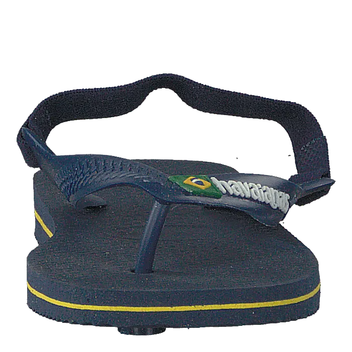 Baby Brasil Logo Ii Navy Blue/citrus Yellow