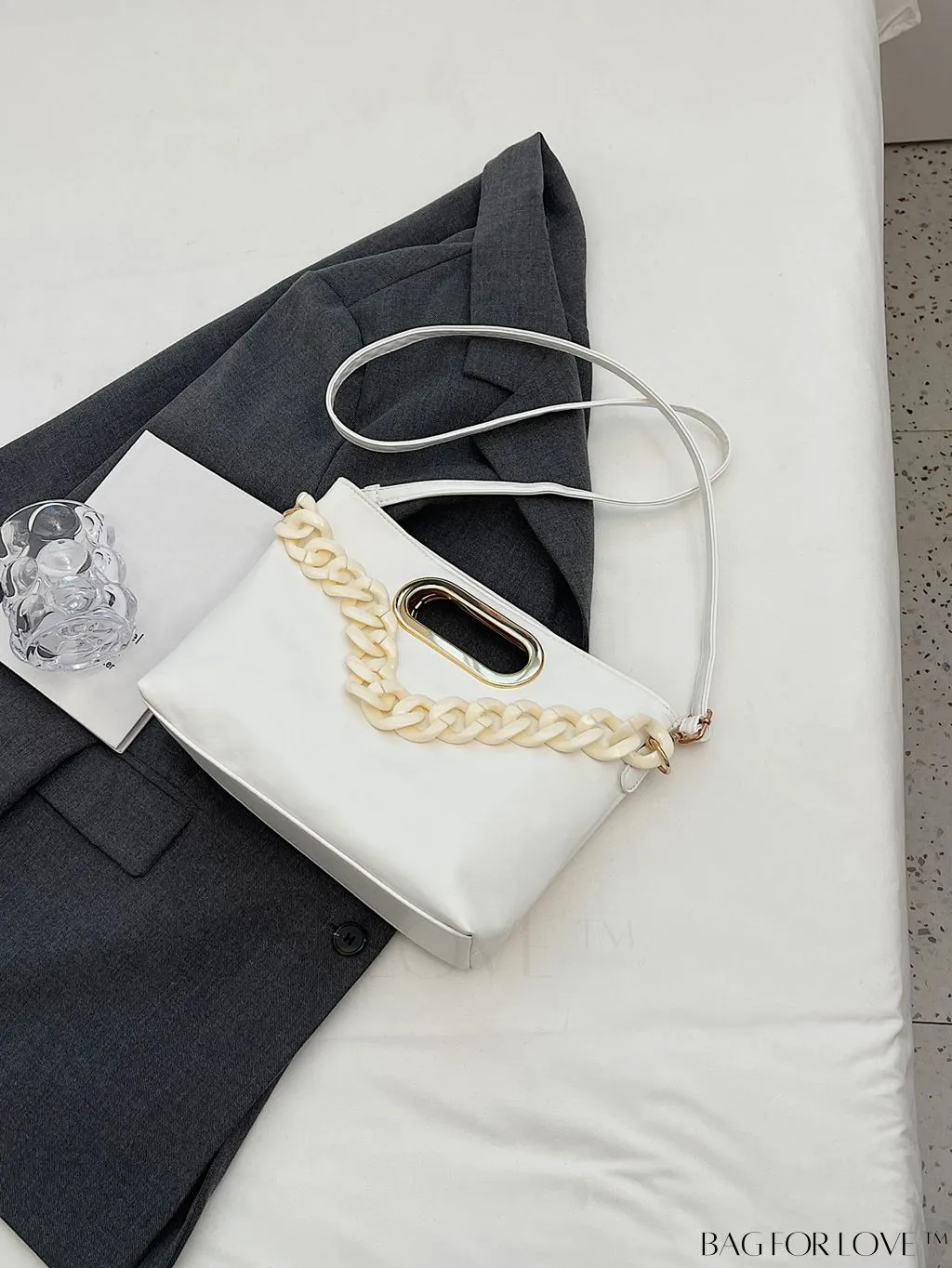 BagForLove - Chic Adjustable Shoulder Bag with Fashion Chain Embellishment