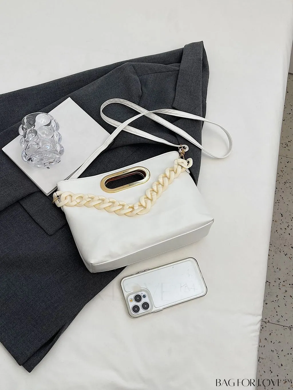 BagForLove - Chic Adjustable Shoulder Bag with Fashion Chain Embellishment