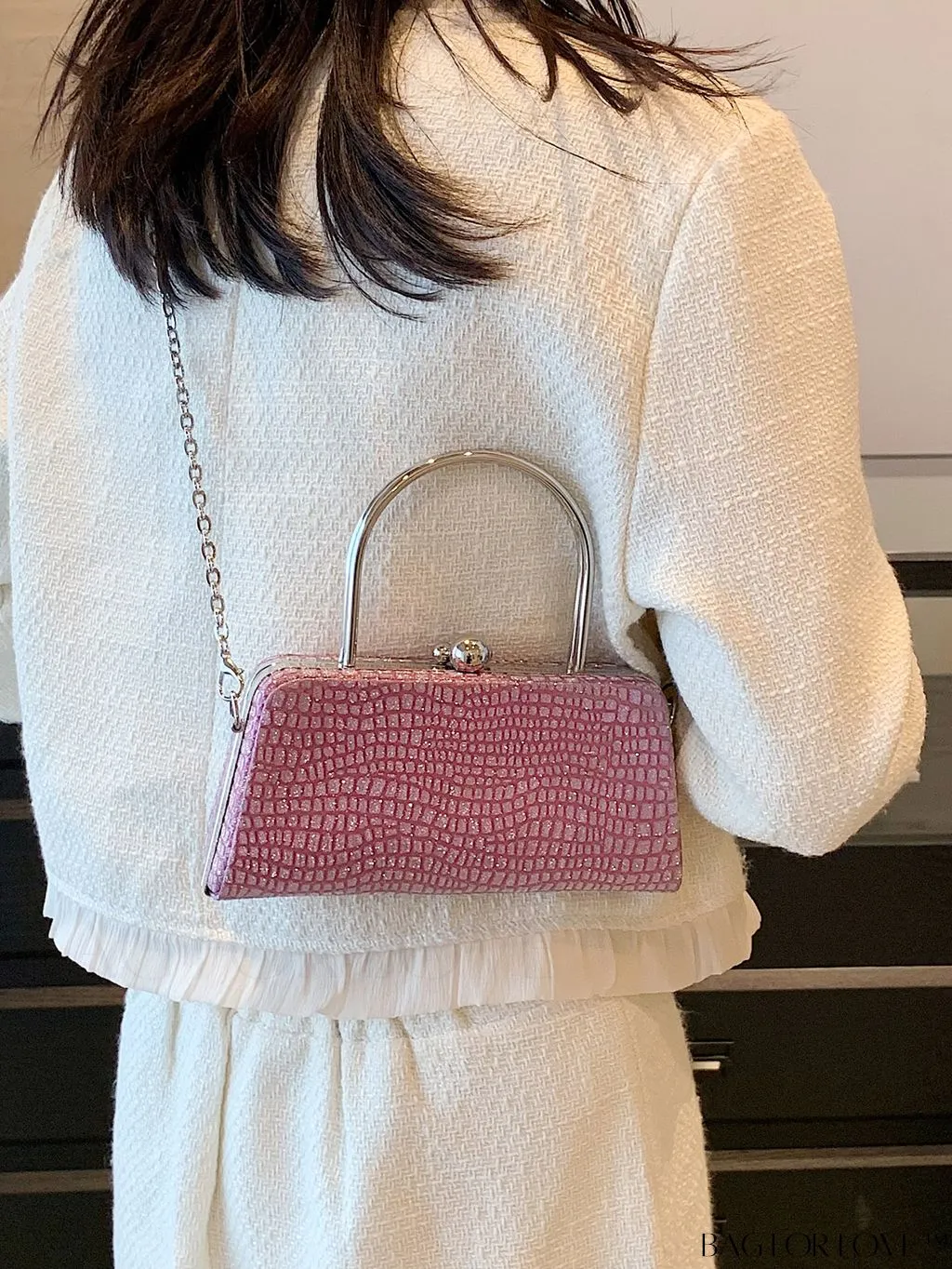 BagForLove - Chic and Versatile Crocodile Pattern Handbag for Stylish Women