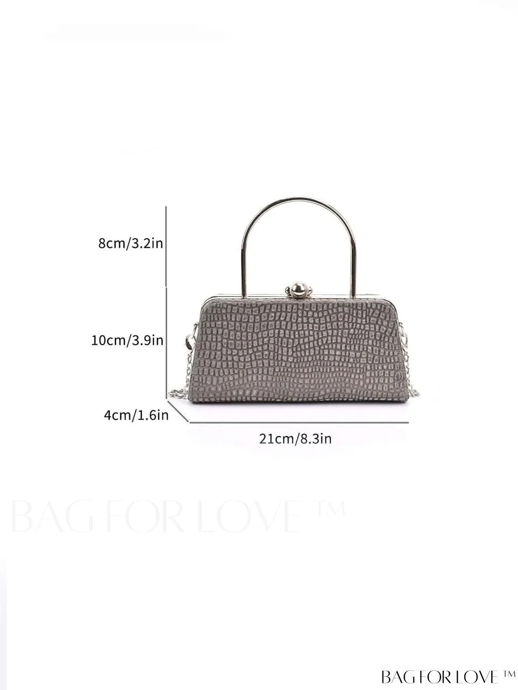 BagForLove - Chic and Versatile Crocodile Pattern Handbag for Stylish Women