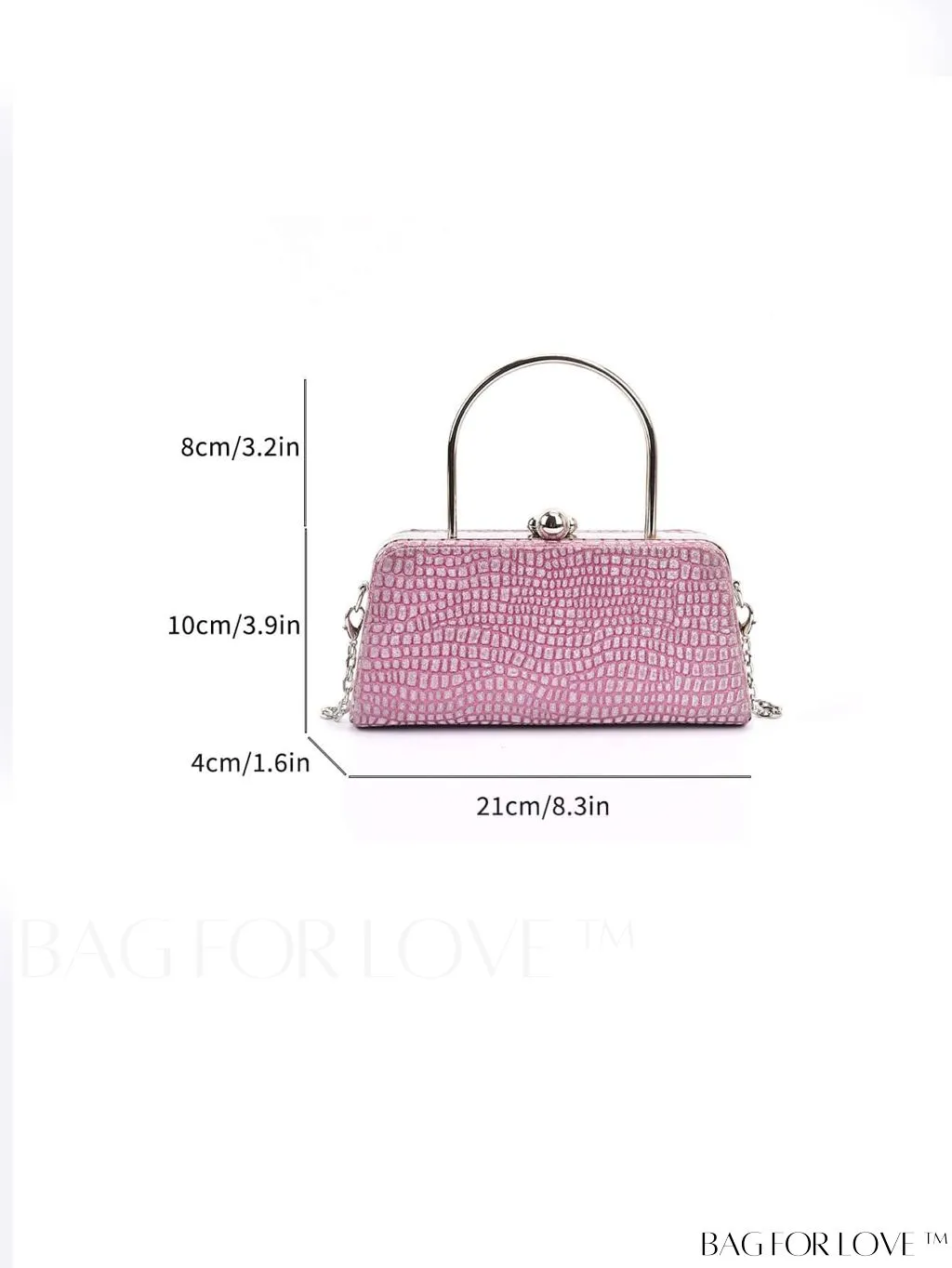 BagForLove - Chic and Versatile Crocodile Pattern Handbag for Stylish Women
