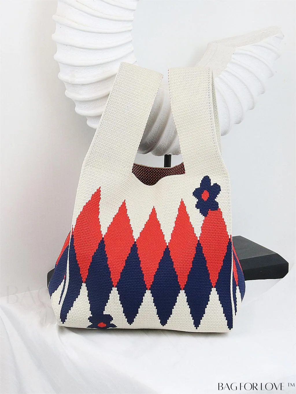 BagForLove - Chic Crochet Tote Bag with Cat & Butterfly Pattern - Perfect for Vacation