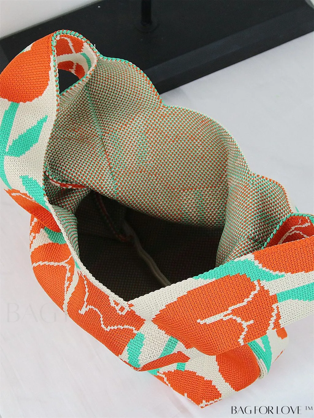BagForLove - Chic Crochet Tote Bag with Cat & Butterfly Pattern - Perfect for Vacation