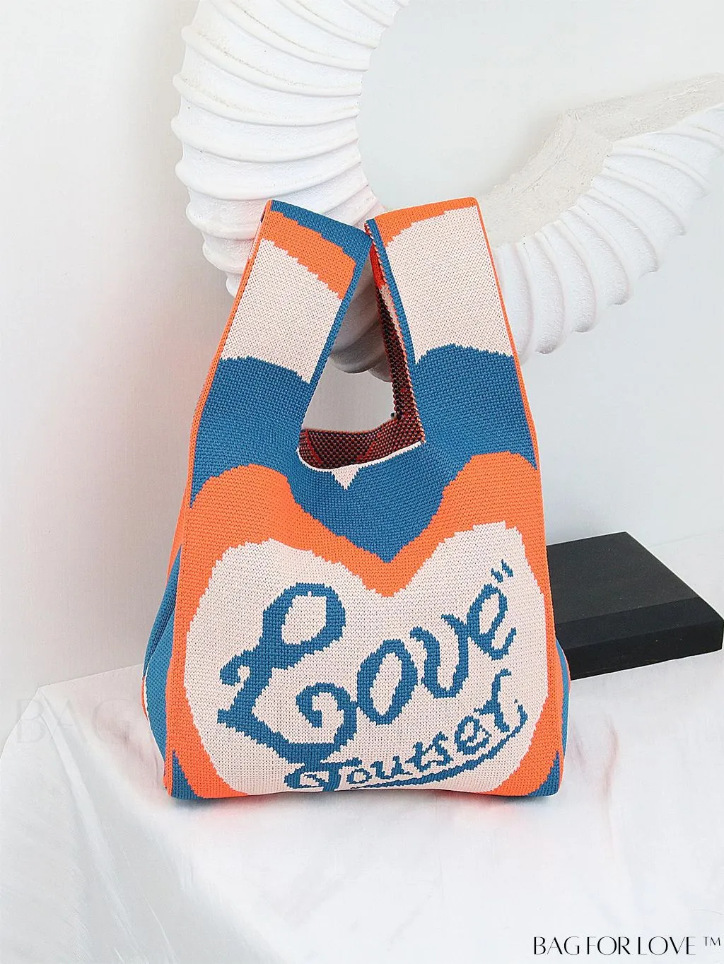 BagForLove - Chic Crochet Tote Bag with Cat & Butterfly Pattern - Perfect for Vacation