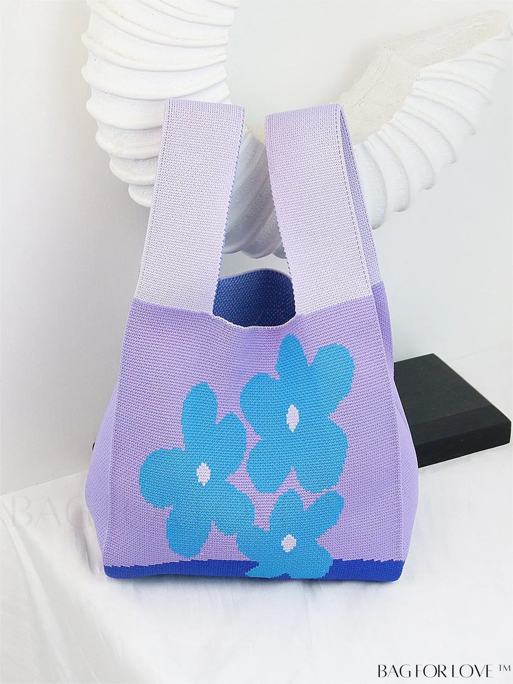 BagForLove - Chic Crochet Tote Bag with Cat & Butterfly Pattern - Perfect for Vacation