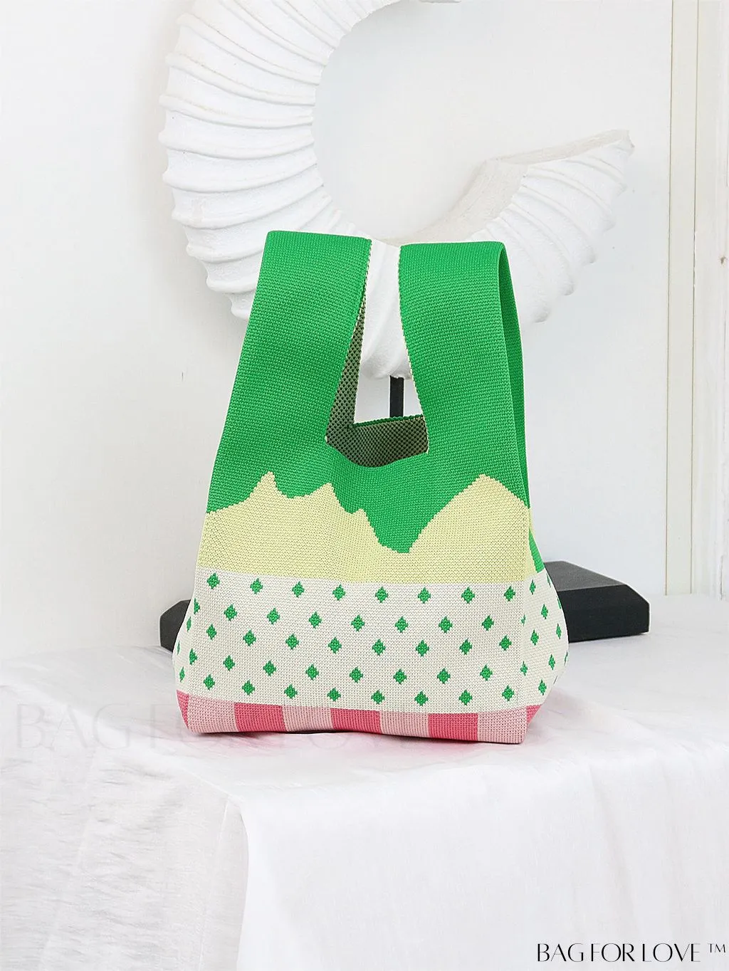 BagForLove - Chic Crochet Tote Bag with Cat & Butterfly Pattern - Perfect for Vacation