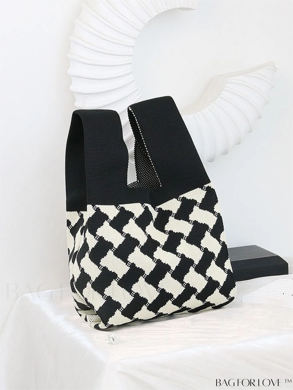 BagForLove - Chic Crochet Tote Bag with Cat & Butterfly Pattern - Perfect for Vacation