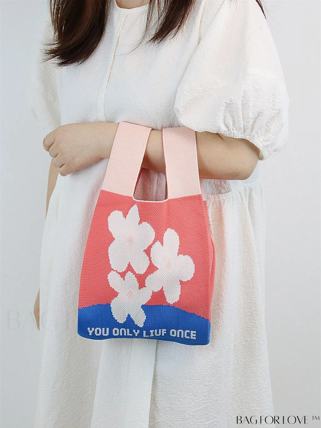BagForLove - Chic Crochet Tote Bag with Cat & Butterfly Pattern - Perfect for Vacation