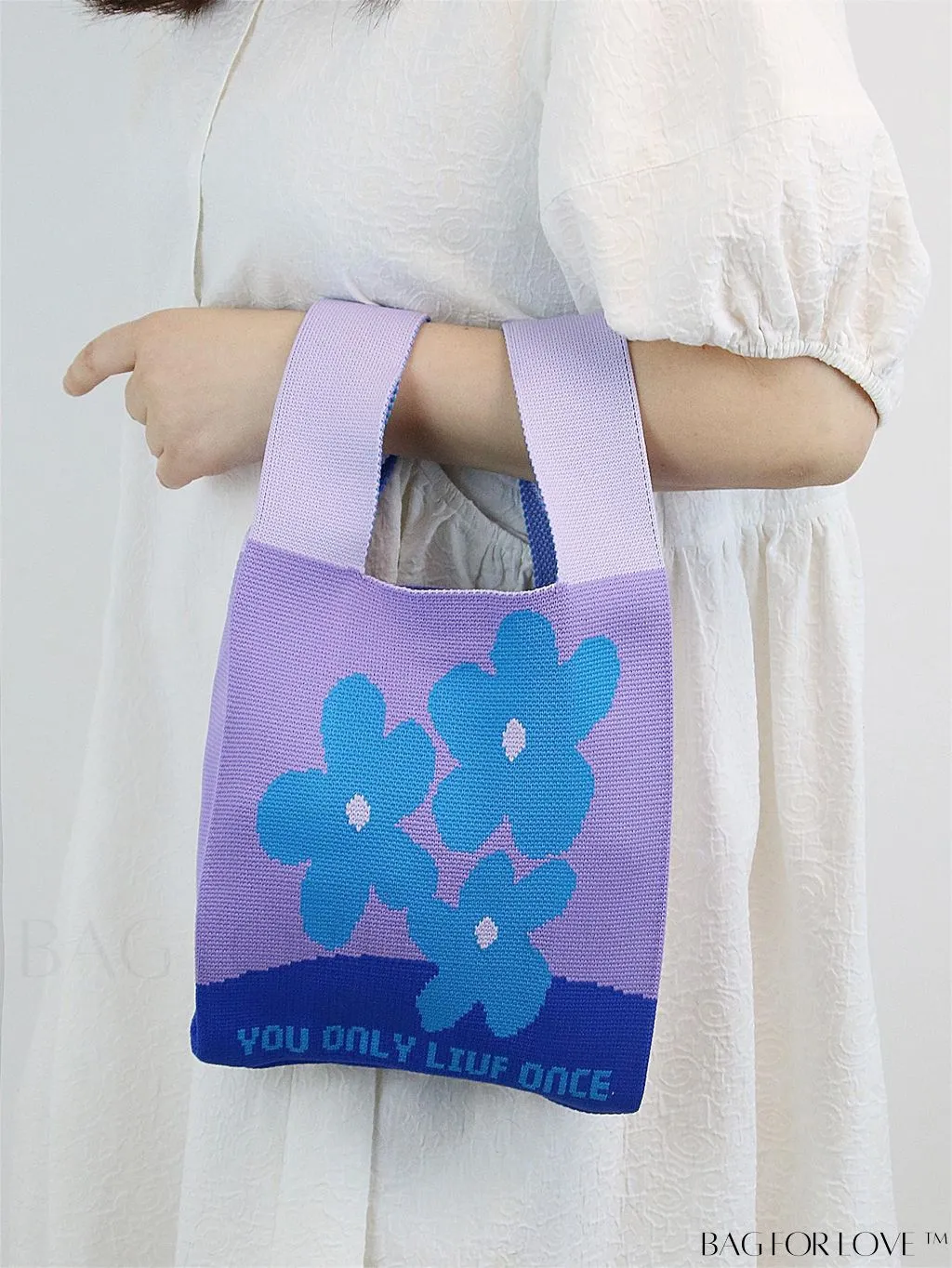 BagForLove - Chic Crochet Tote Bag with Cat & Butterfly Pattern - Perfect for Vacation
