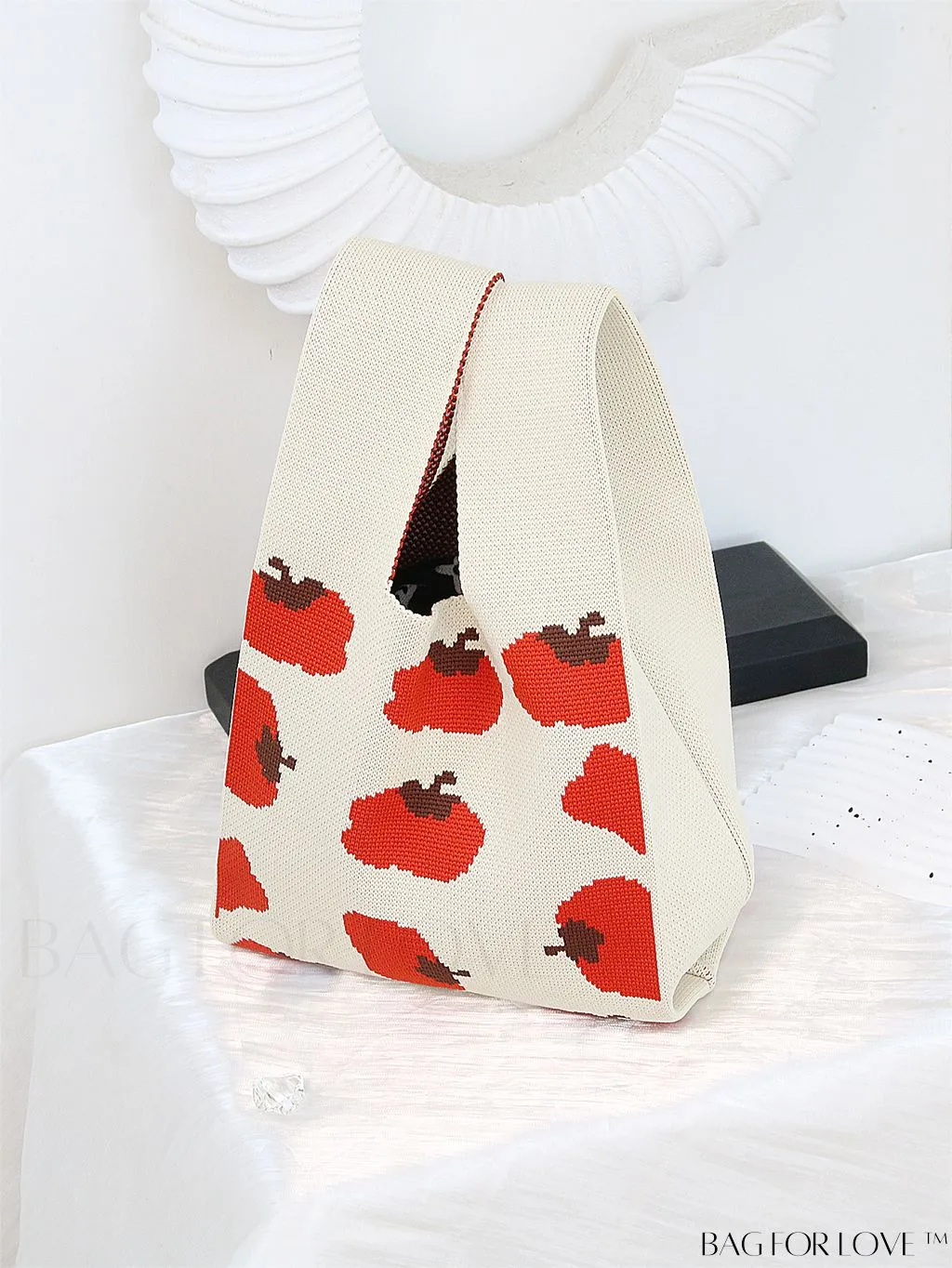 BagForLove - Chic Crochet Tote Bag with Cat & Butterfly Pattern - Perfect for Vacation