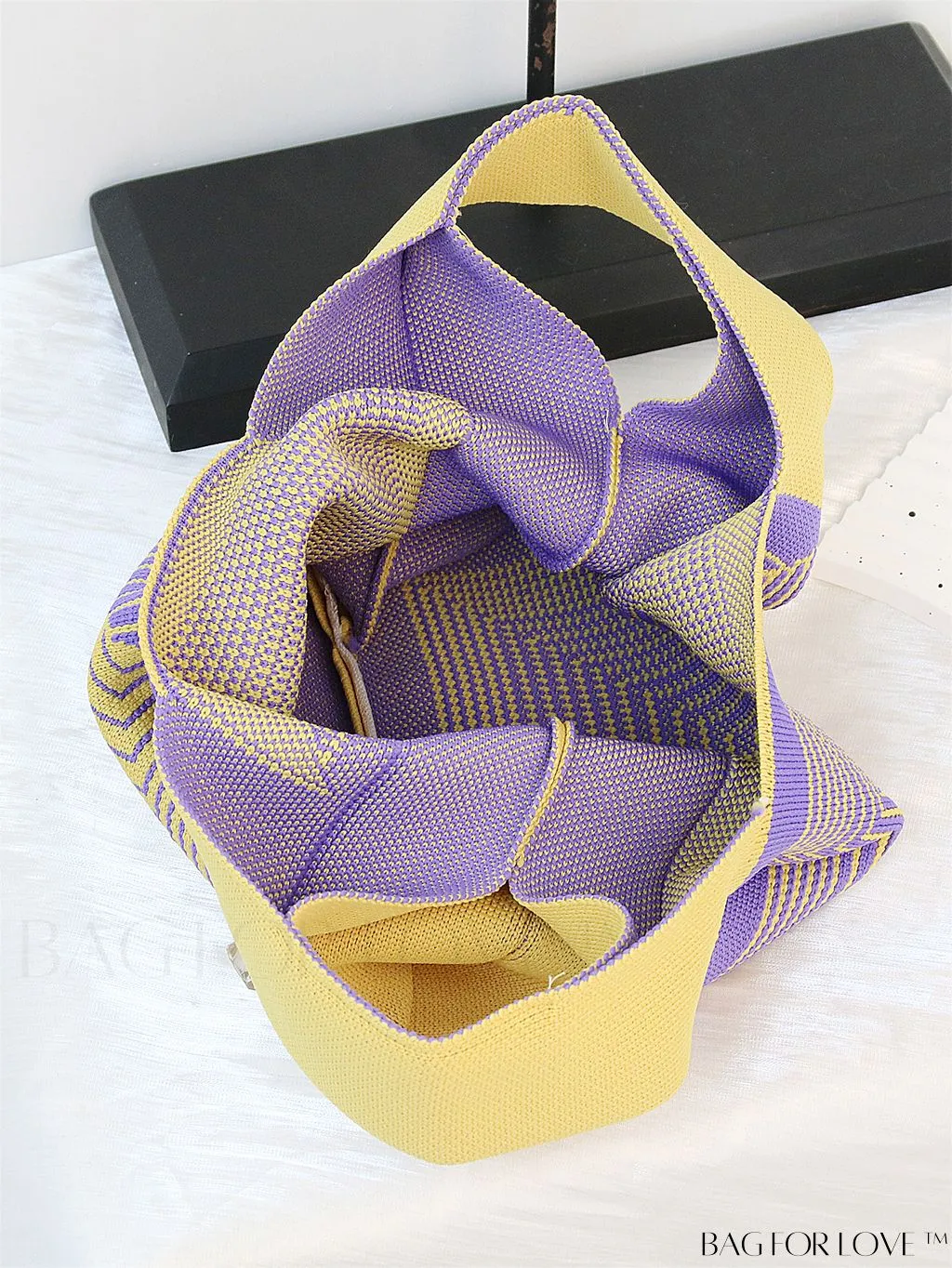 BagForLove - Chic Crochet Tote Bag with Cat & Butterfly Pattern - Perfect for Vacation