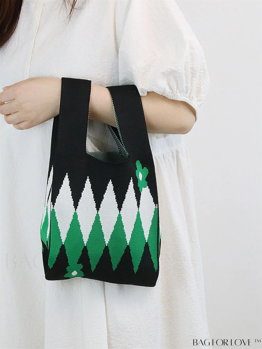 BagForLove - Chic Crochet Tote Bag with Cat & Butterfly Pattern - Perfect for Vacation