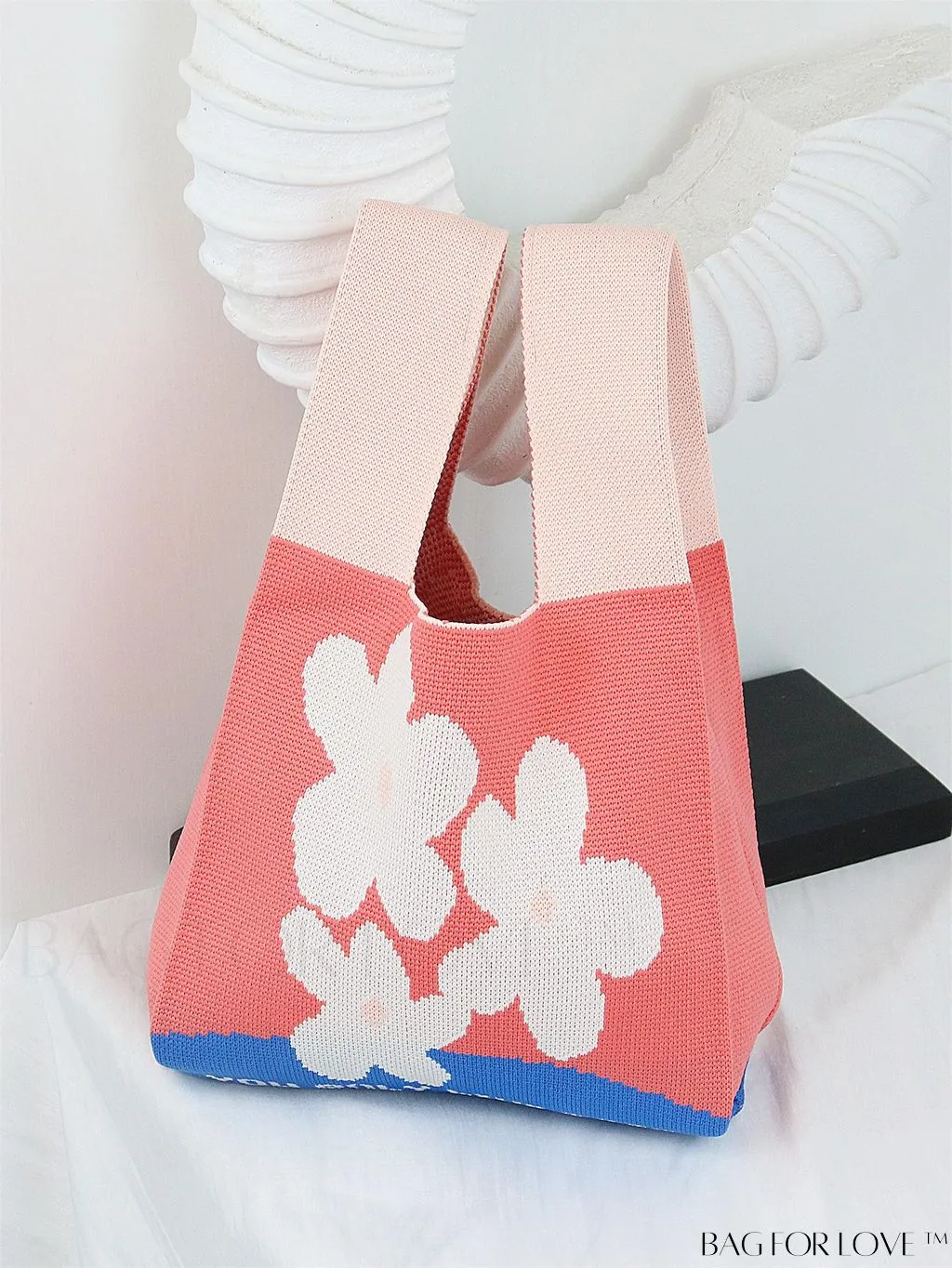 BagForLove - Chic Crochet Tote Bag with Cat & Butterfly Pattern - Perfect for Vacation