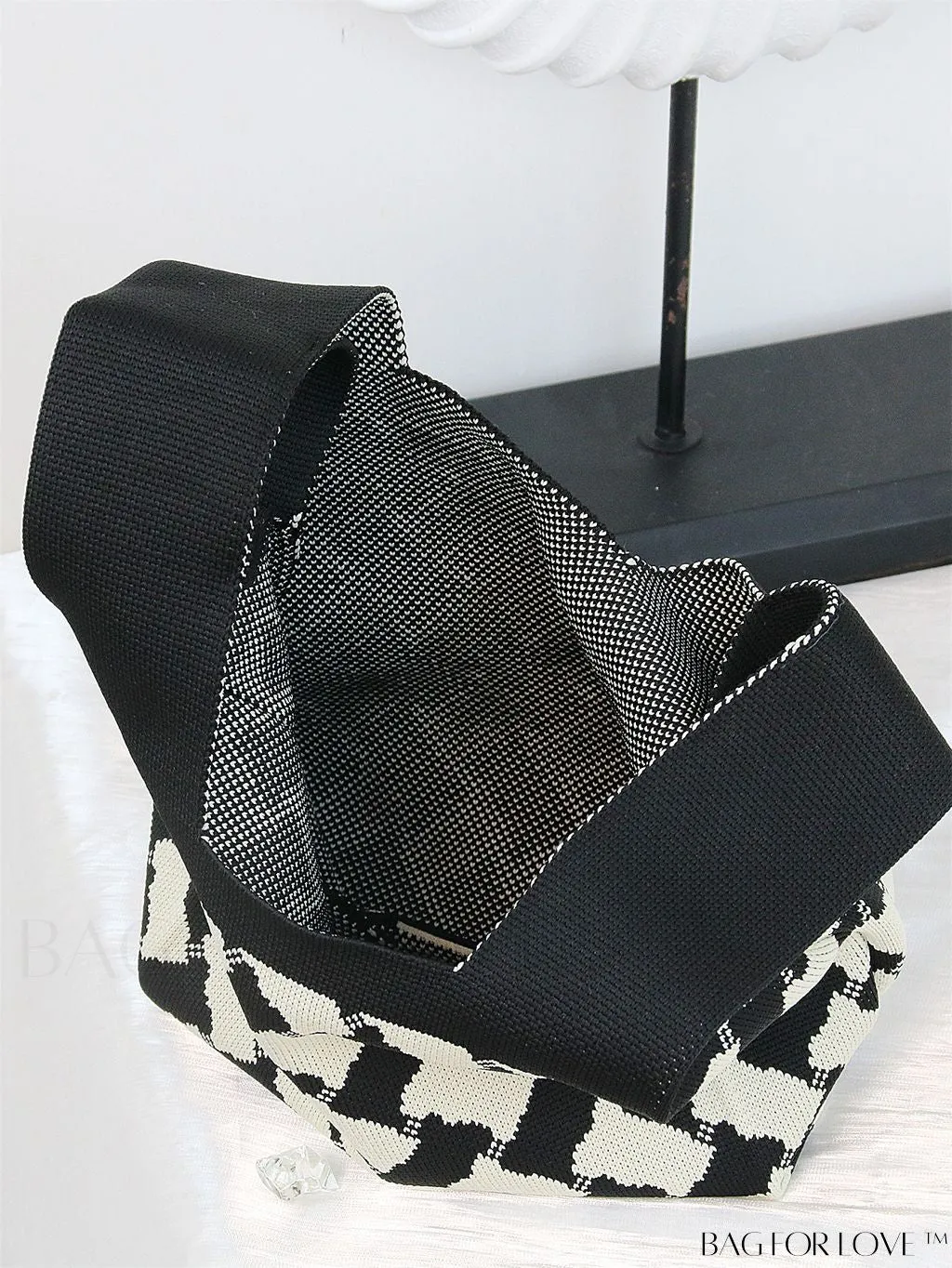 BagForLove - Chic Crochet Tote Bag with Cat & Butterfly Pattern - Perfect for Vacation
