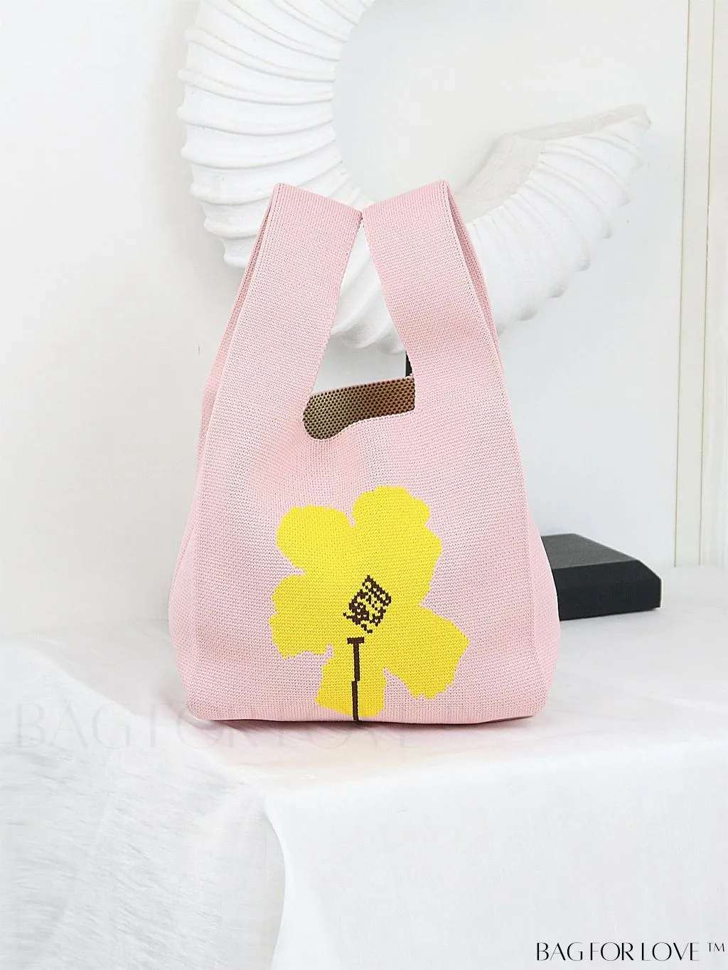 BagForLove - Chic Crochet Tote Bag with Cat & Butterfly Pattern - Perfect for Vacation