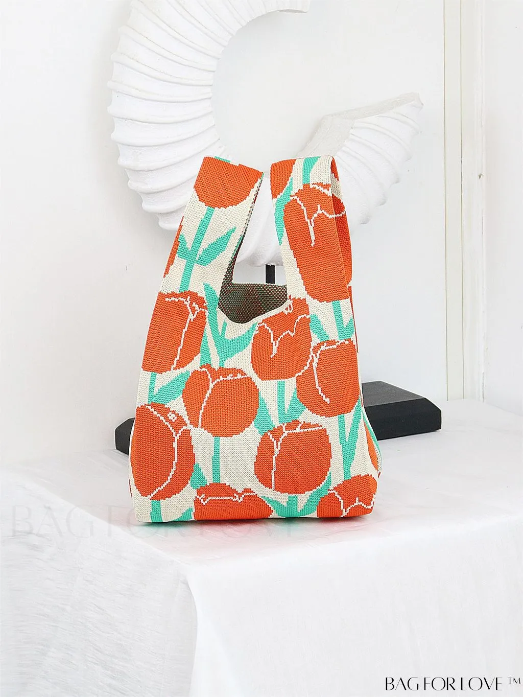 BagForLove - Chic Crochet Tote Bag with Cat & Butterfly Pattern - Perfect for Vacation