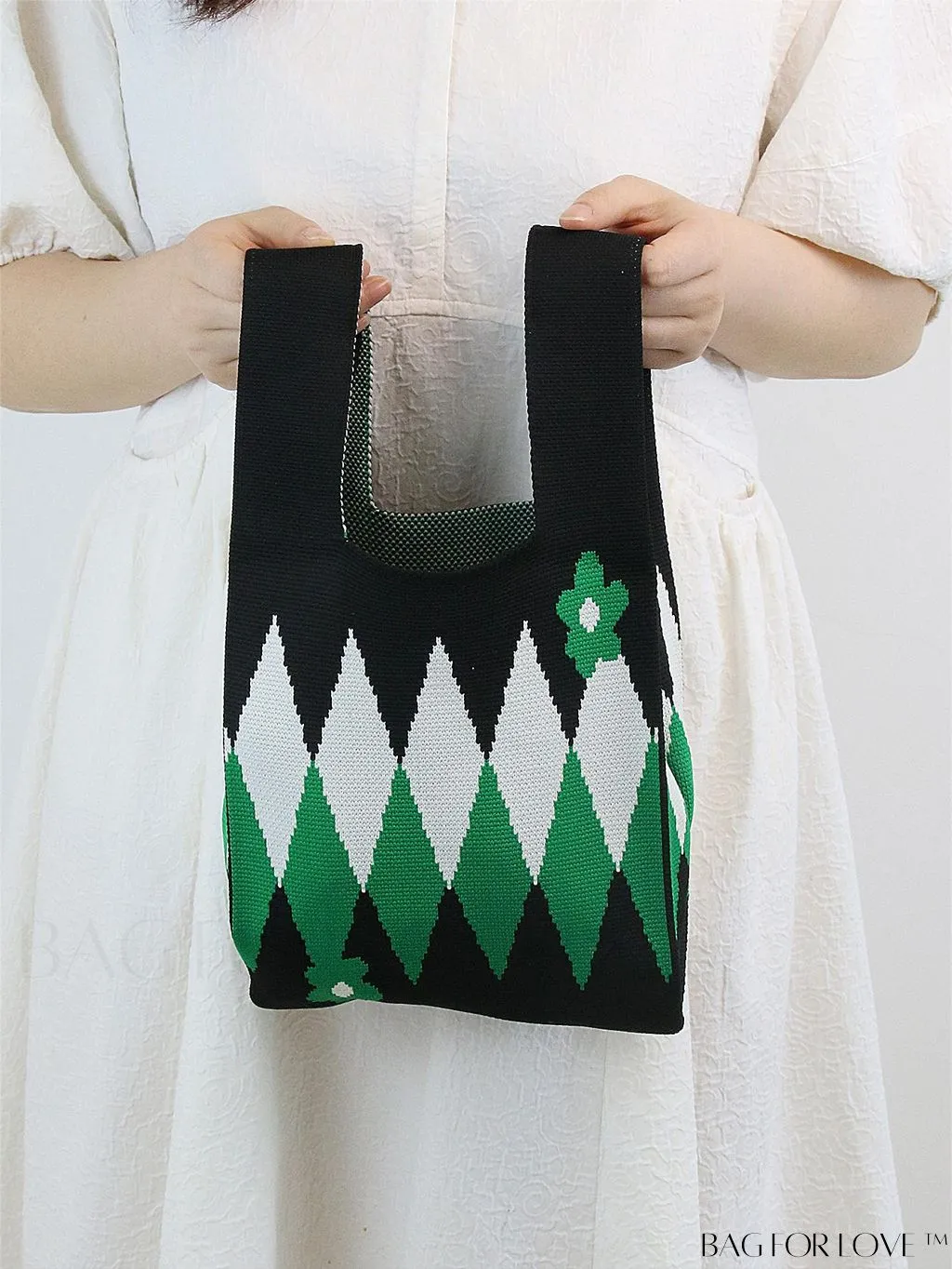 BagForLove - Chic Crochet Tote Bag with Cat & Butterfly Pattern - Perfect for Vacation
