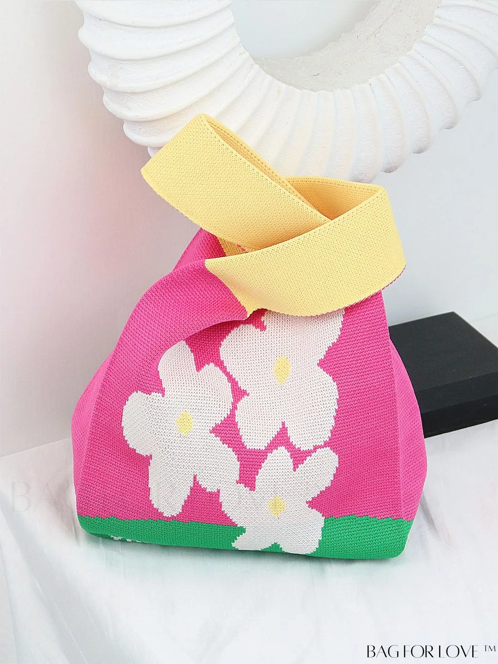 BagForLove - Chic Crochet Tote Bag with Cat & Butterfly Pattern - Perfect for Vacation