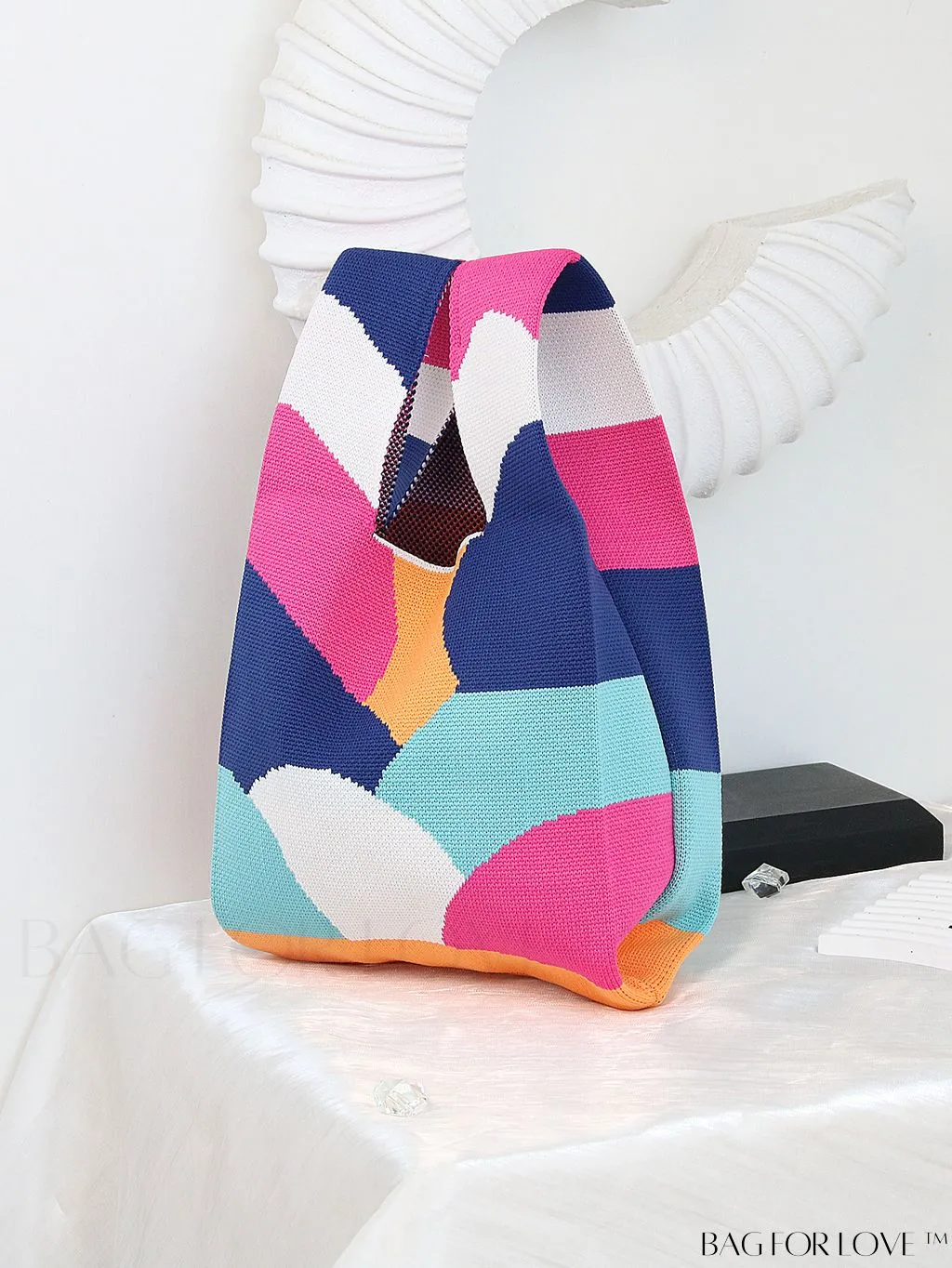 BagForLove - Chic Crochet Tote Bag with Cat & Butterfly Pattern - Perfect for Vacation