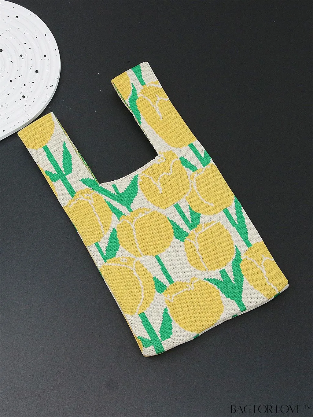 BagForLove - Chic Crochet Tote Bag with Cat & Butterfly Pattern - Perfect for Vacation