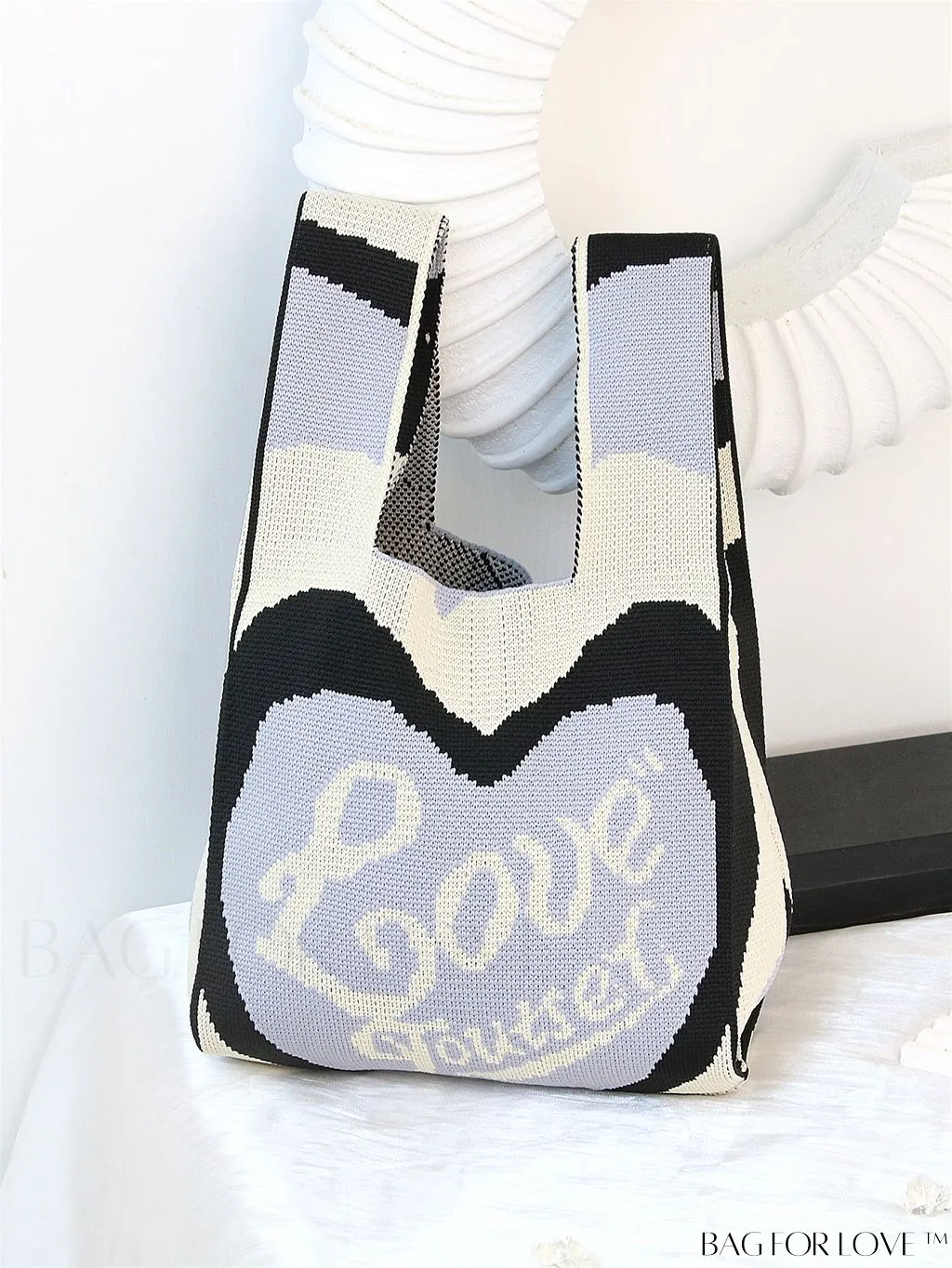 BagForLove - Chic Crochet Tote Bag with Cat & Butterfly Pattern - Perfect for Vacation