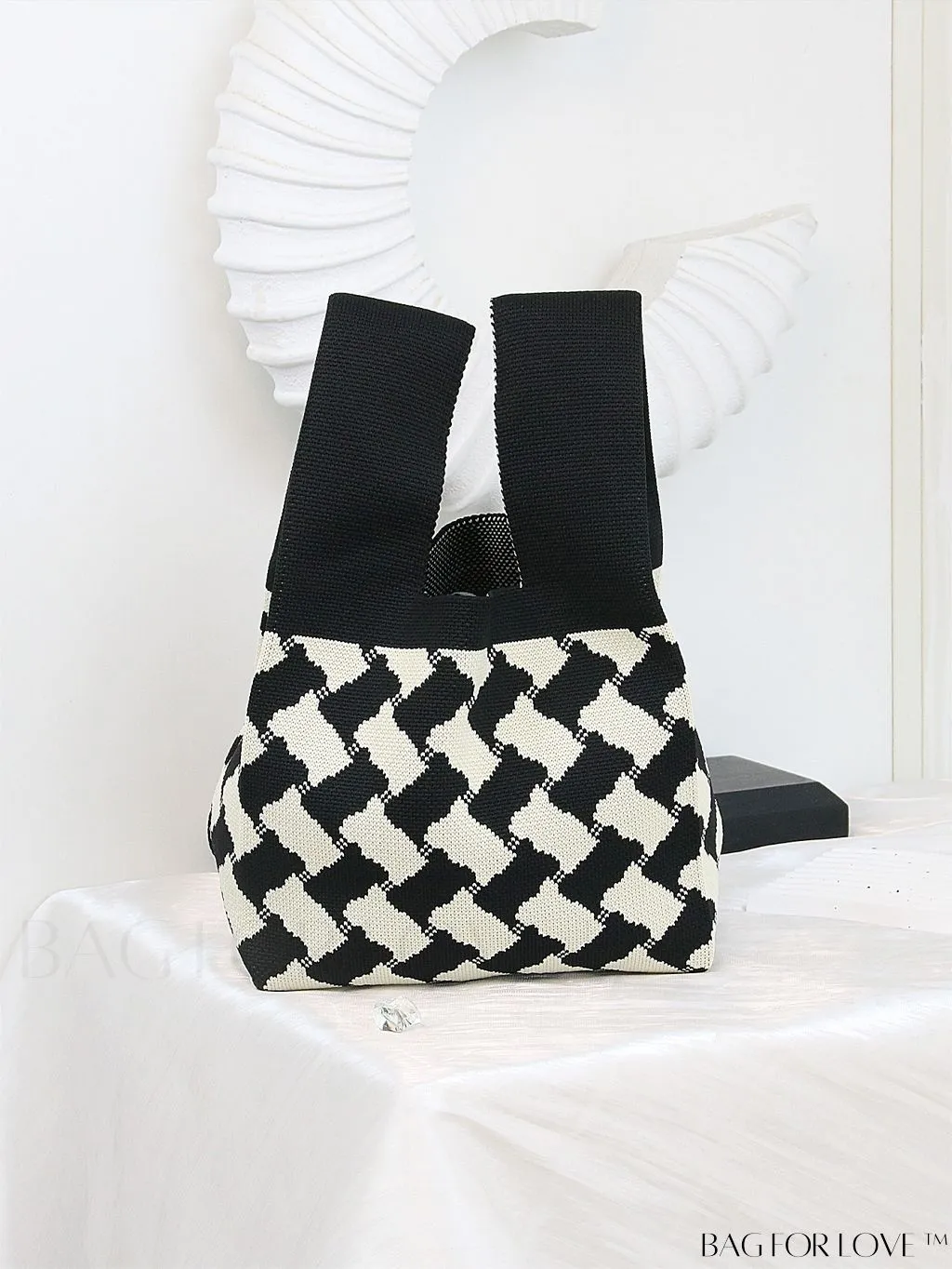 BagForLove - Chic Crochet Tote Bag with Cat & Butterfly Pattern - Perfect for Vacation
