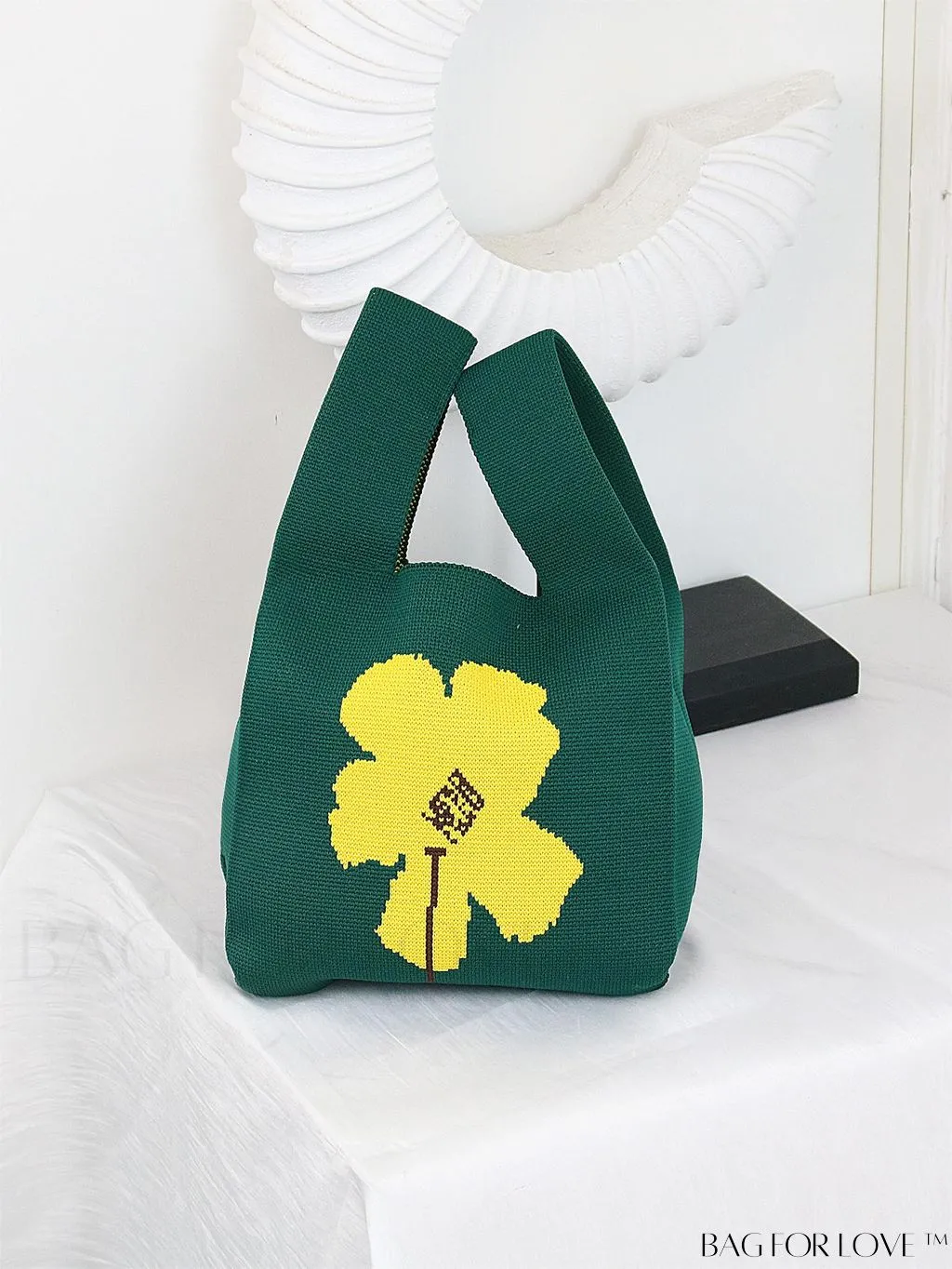 BagForLove - Chic Crochet Tote Bag with Cat & Butterfly Pattern - Perfect for Vacation