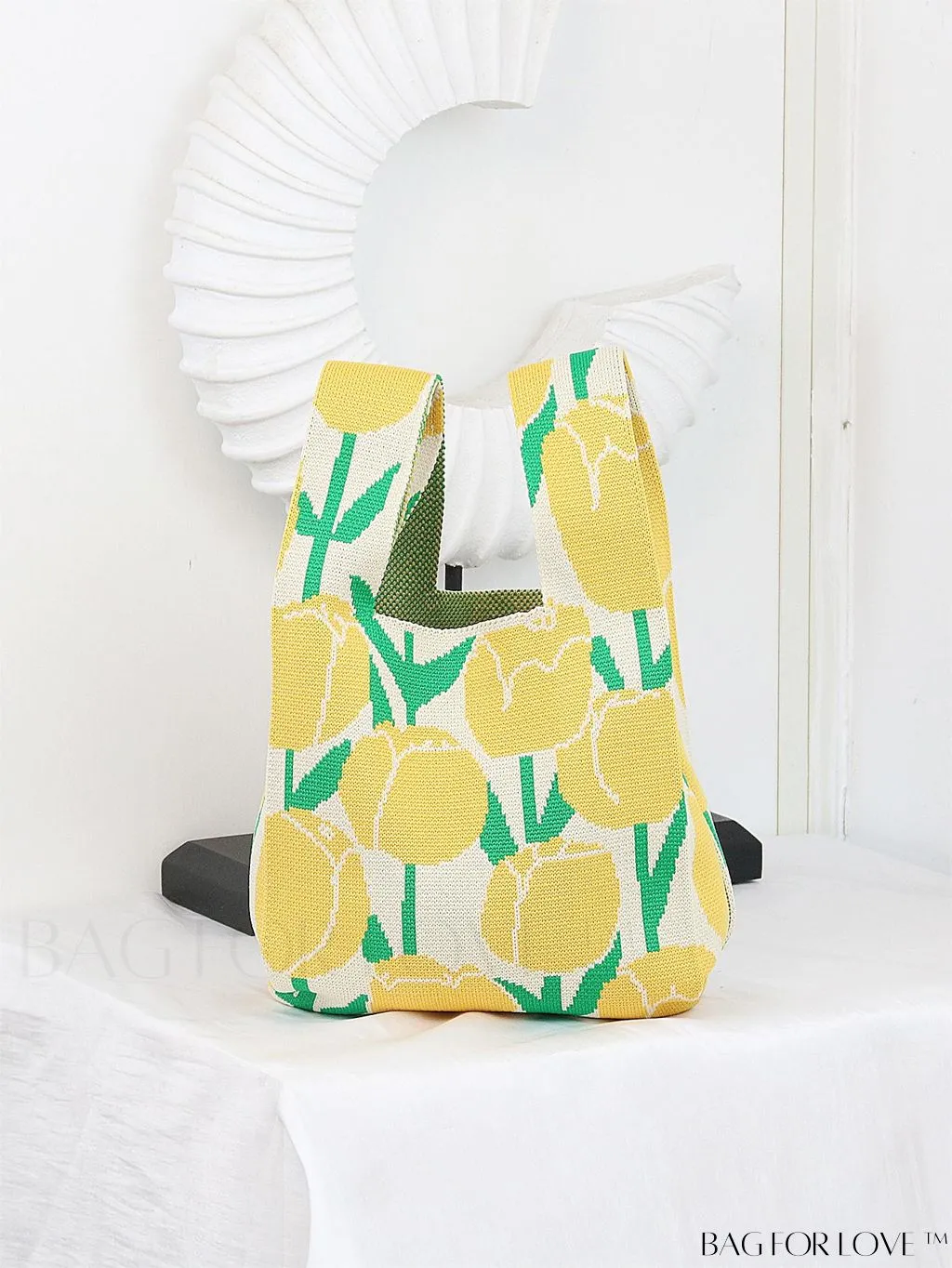 BagForLove - Chic Crochet Tote Bag with Cat & Butterfly Pattern - Perfect for Vacation