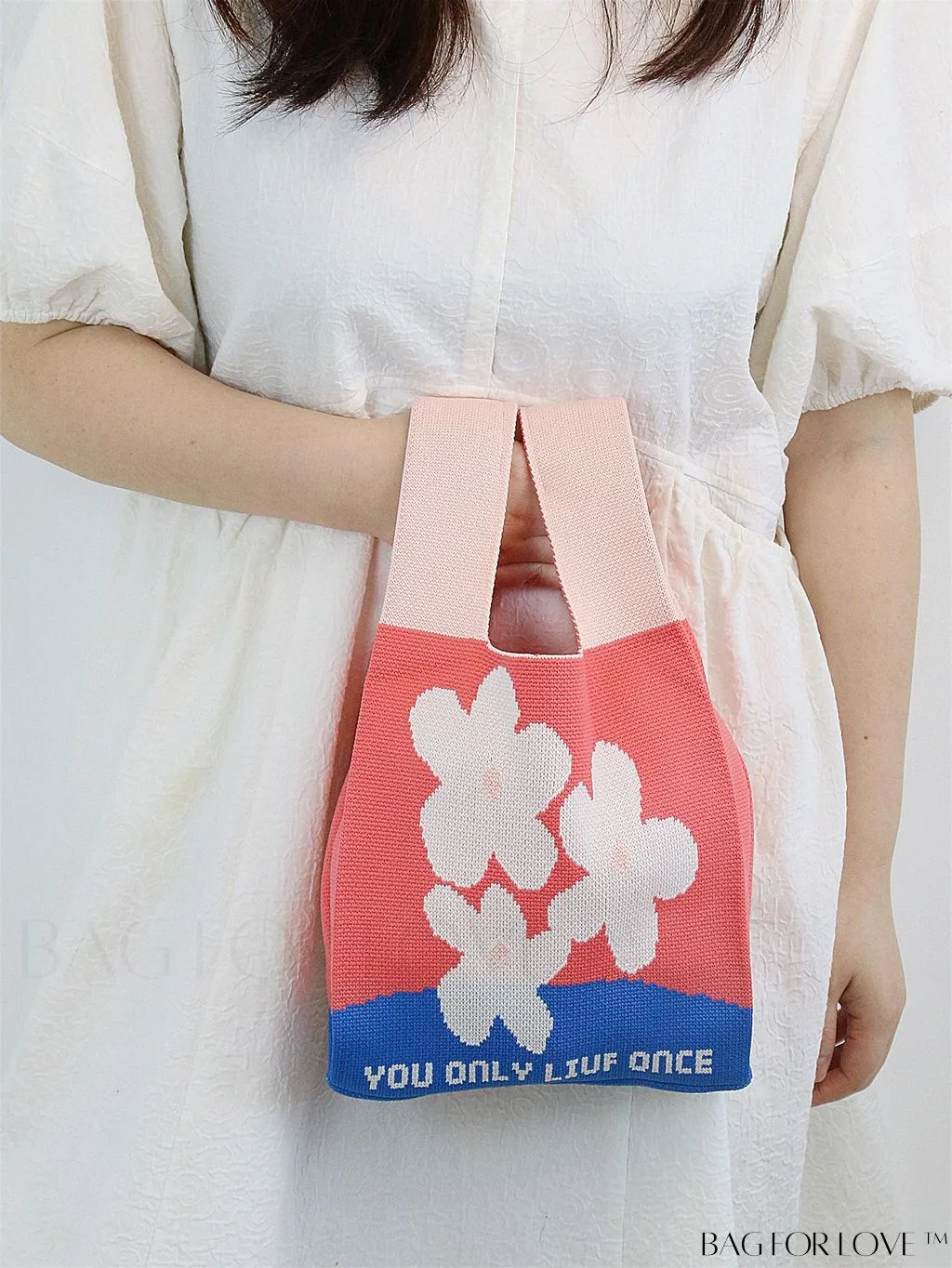 BagForLove - Chic Crochet Tote Bag with Cat & Butterfly Pattern - Perfect for Vacation